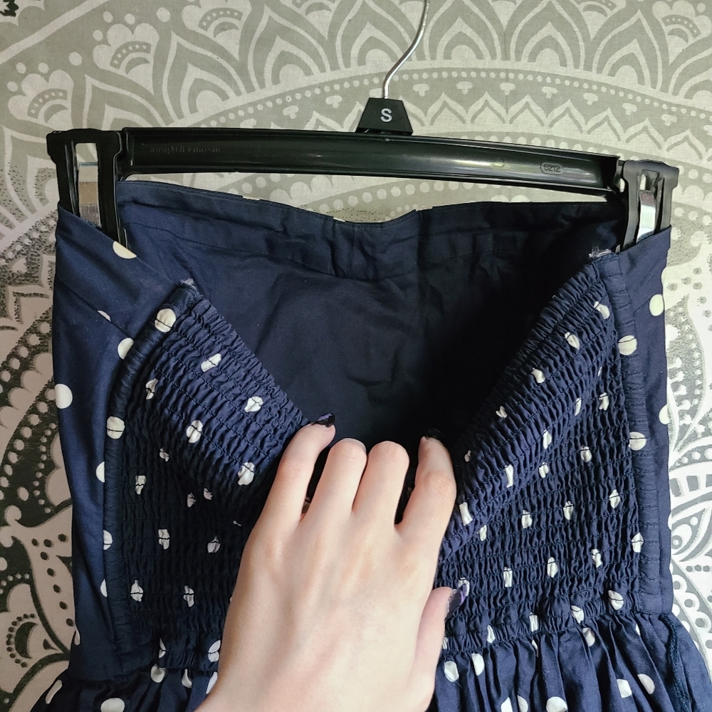 BONED CORSET Sweetheart Retro Cocktail Polka Dots - Picture 12 of 15